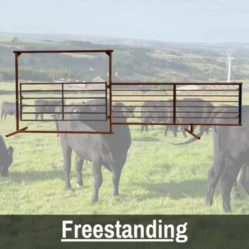 American-Made Freestanding Bow Gate Panels