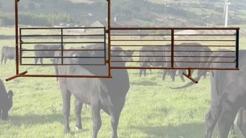 American-Made Freestanding Bow Gate Panels