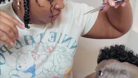 Hair care with Blue and Mommy
