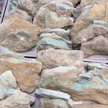 20250730-4 Natural Original Turquoise Rough Lock Secrets of Time