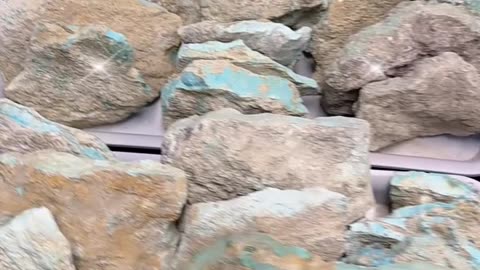 20250730-4 Natural Original Turquoise Rough Lock Secrets of Time