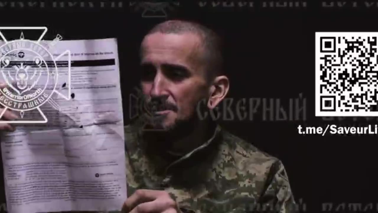 Soldato ucraino catturato trovato con un questionario della clinica canadese: .....