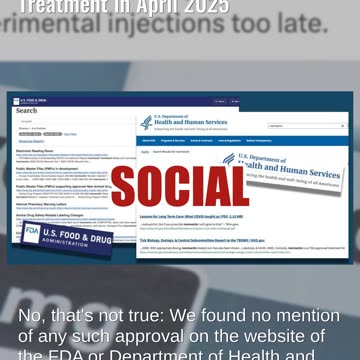 Fact Check: NO EVIDENCE FDA Approved Ivermectin as COVID-19 Treatment in April 2025