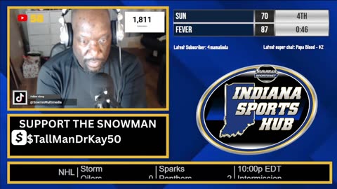 Fever vs Sun LIVE | Snowman’s Old‑School PBP, Caitlin Clark Lights It Up Again! 🔥 #SubAThon