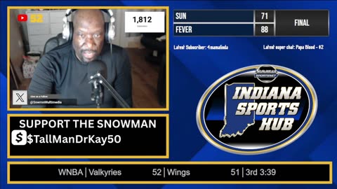Fever vs Sun LIVE | Snowman’s Old‑School PBP, Caitlin Clark Lights It Up Again! 🔥 #SubAThon