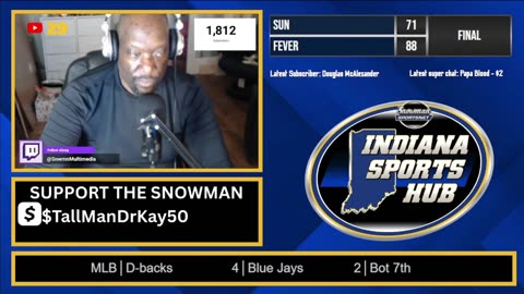 Fever vs Sun LIVE | Snowman’s Old‑School PBP, Caitlin Clark Lights It Up Again! 🔥 #SubAThon