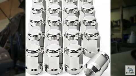 Orion Motor Tech 1/2"-20 Lug Nuts with Cone Seat, 3/4" 19mm Hex 1.38x0.87 in. Ch