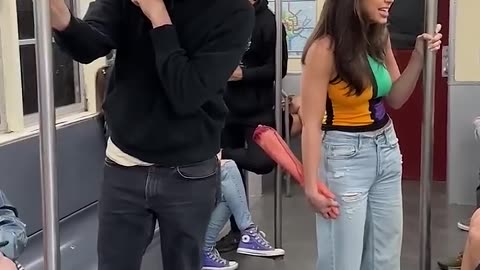 She never let go of his hand😂