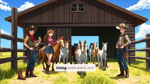The Cowboy Kids Ride Again | Jesse, Rosy, and Buck Rescue the New Colts and Foals