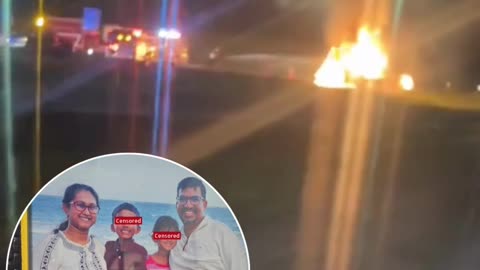 Hyderabad Family Burnt Alive in U.S. After Wrong-Side Truck Crash
