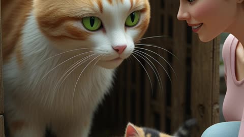 The Stray Cat Who Would Do Anything for Her Kittens #cat #shorts #story