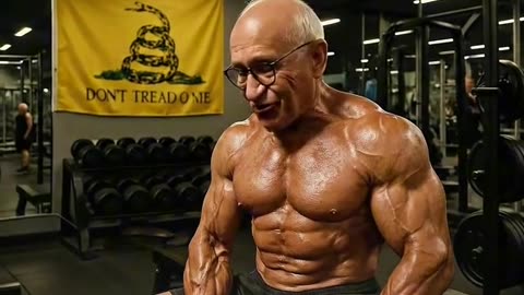Murray Rothbard but it's a gymbro