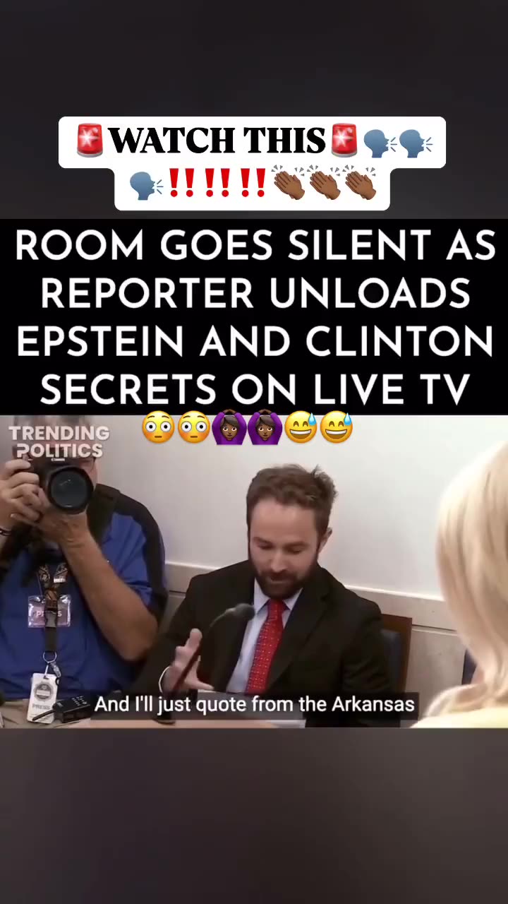 This reporter drops the Epstein and Clinton secrets on live tv