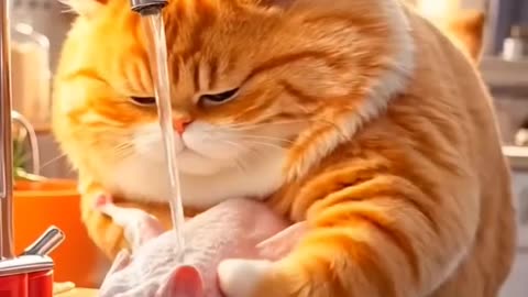 Cat animated funny