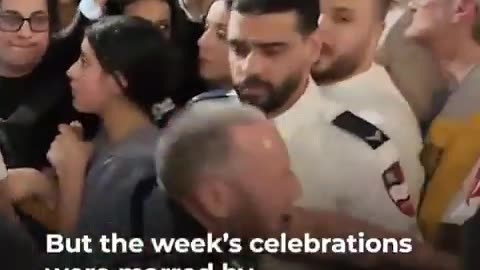 No Crazier place on earth jerusalem celebrating Easter w/ Israeli forces?