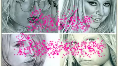 Glamour Girl Month - Drawing Tracey Coleman (difficult pose)