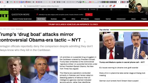 TRUMP'S WAR WITH VENEZUELA - The Truth They're Not Telling You! - Airspace Closed As US Moves In!