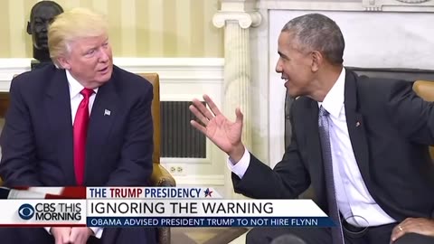 REMEMBER WHEN OBAMA TOLD PRESIDENT TRUMP NOT TO HIRE Flynn!
