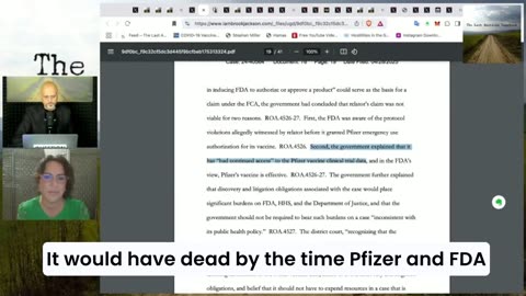 Pfizer Whistleblower Brook Jackson: Trump's DOJ dismissed her lawsuit against Pfizer