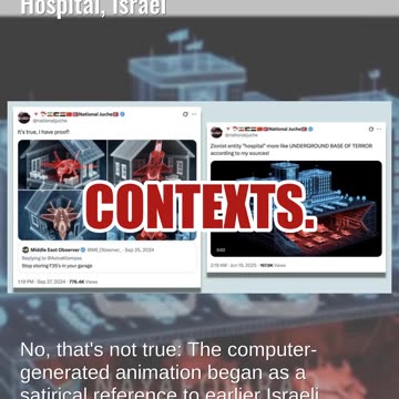 Fact Check: Video Does NOT Show Real Military Base Under Soroka Hospital, Israel