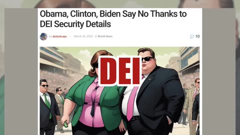Fact Check: Obama, Biden, Clinton Did NOT Reject Secret Service Detail For Being DEI Hires -- Satire