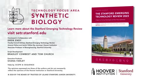 The Future of Synthetic Biology | Stanford Emerging Technology Review (SETR)