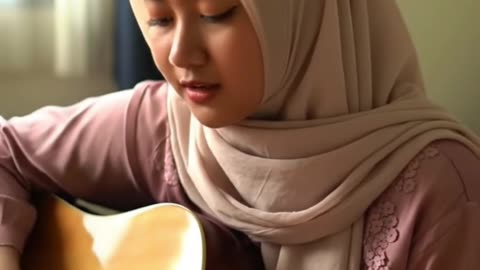 Acoustic Dreamscape 🌸 | #muslimah #shorts #acoustic