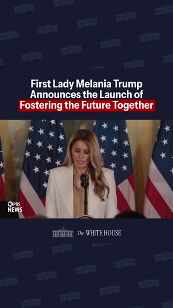 メラニア・トランプ大統領夫人が「Fostering the Future Together（共に未来を育む）」の立ち上げを発表