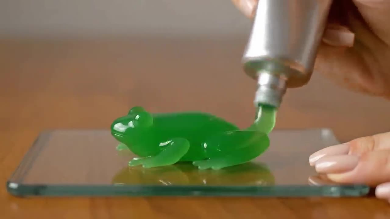 Squeezing out jelly animals