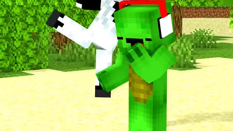 Mikey JJ Sister vs Null Herobrine Entity - Minecraft Animation