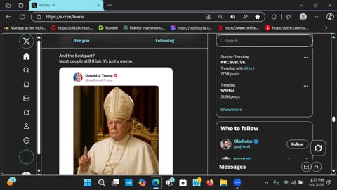 Trump Pope Meme = powerful cabal just got symbolically bulldozed