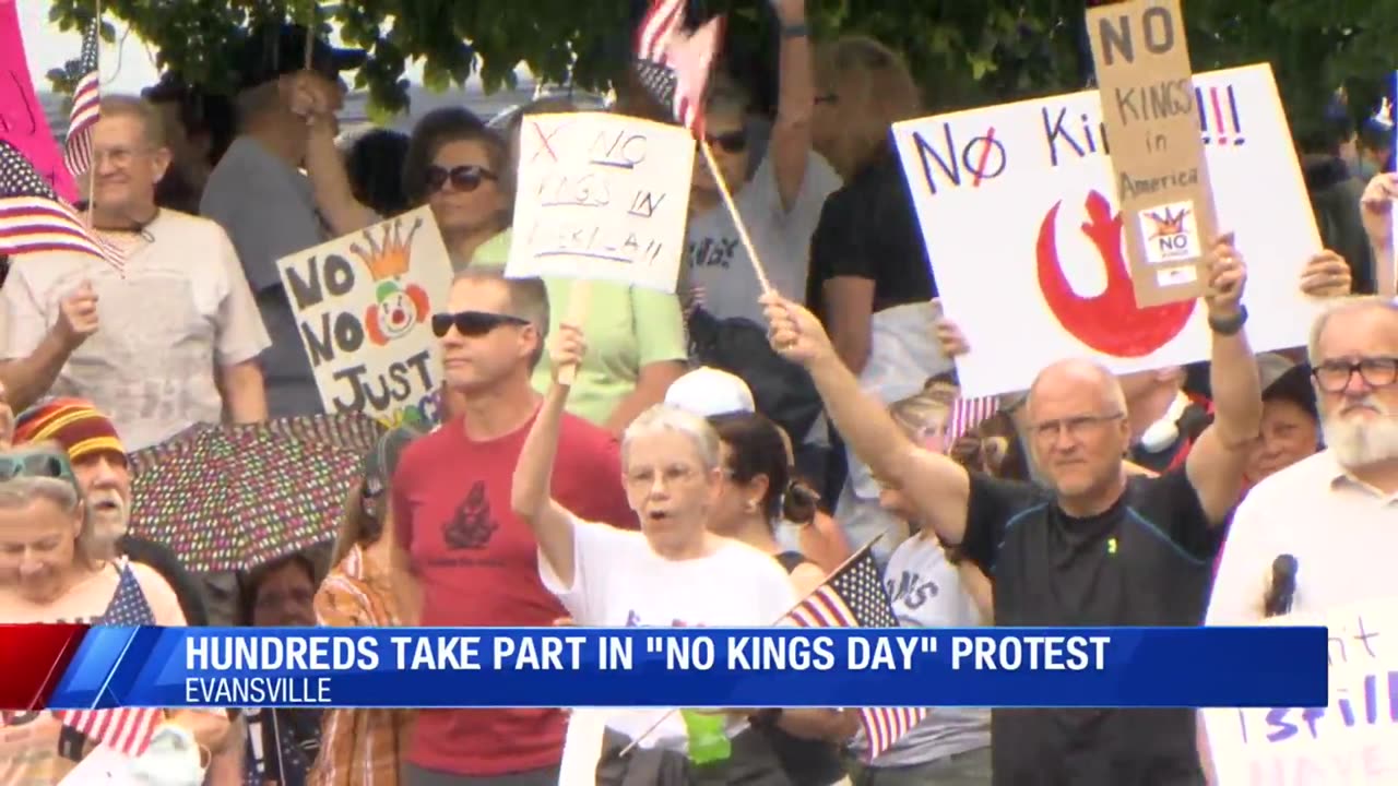 June 14, 2025 - "No Kings" Protest in Evansville, Indiana