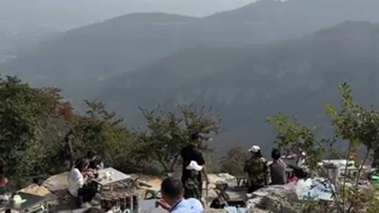 rone food delivery in China to a mountaintop #china #tech #shorts