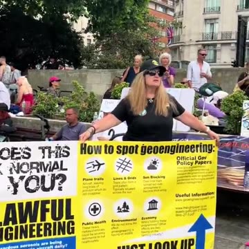 🚨🇬🇧 Leilani Dowding in attendance at huge Geo-Engineering Protest...