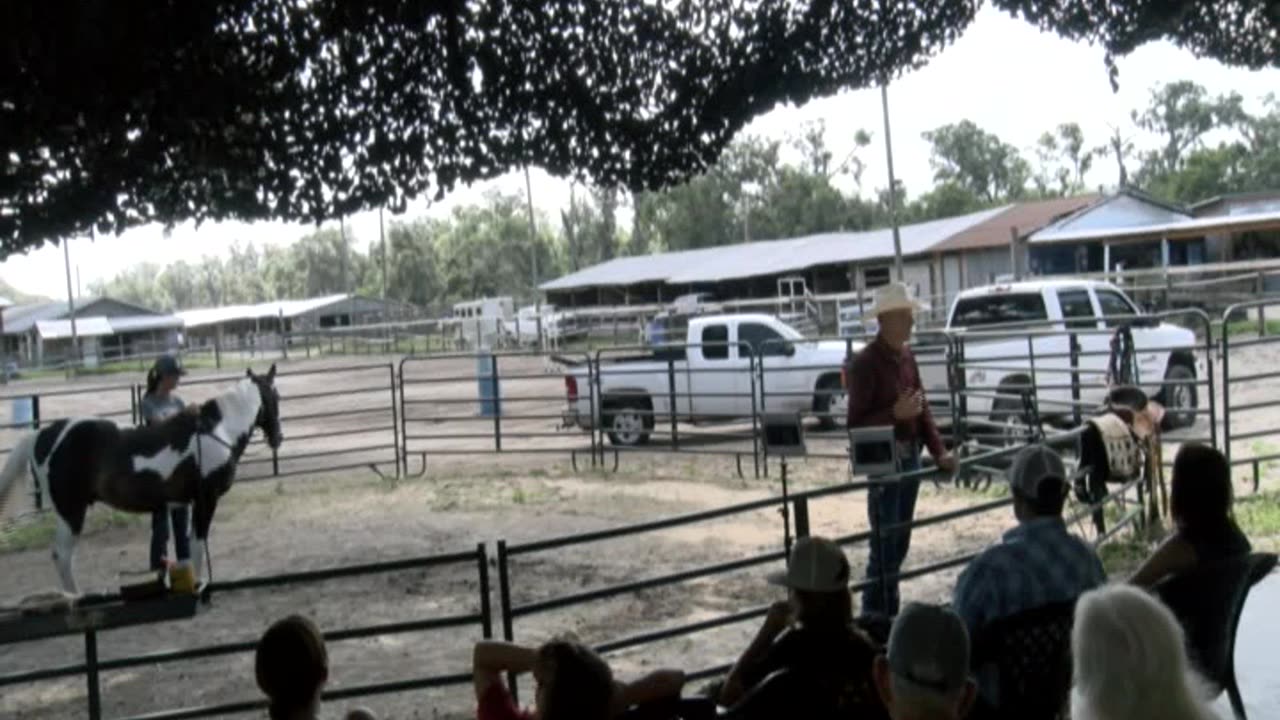 Skipper Calder & Cowboy-up Ministry bring horse training with a message at 11am.