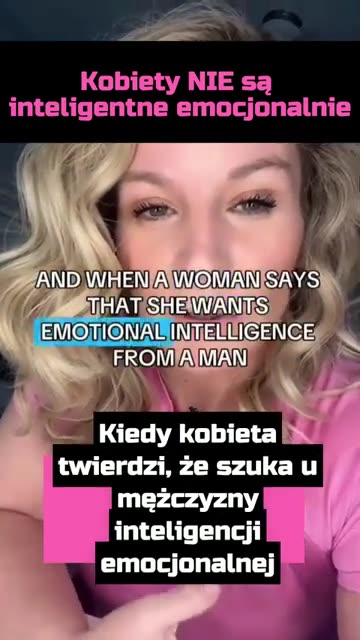 Kobiety NIE są inteligentne emocjonalnie - Sara Eaton