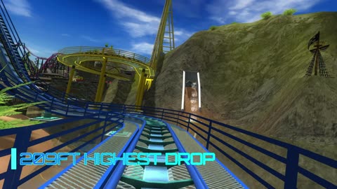 RCT3: Blackheart's Cove "ABSU" Drop Coaster POV/Showcase