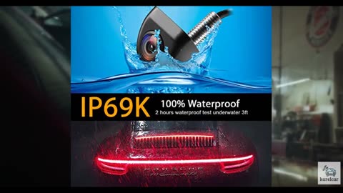 NATIKA Backup/Front View Camera,IP69K Waterproof Great Night Vision HD and Super