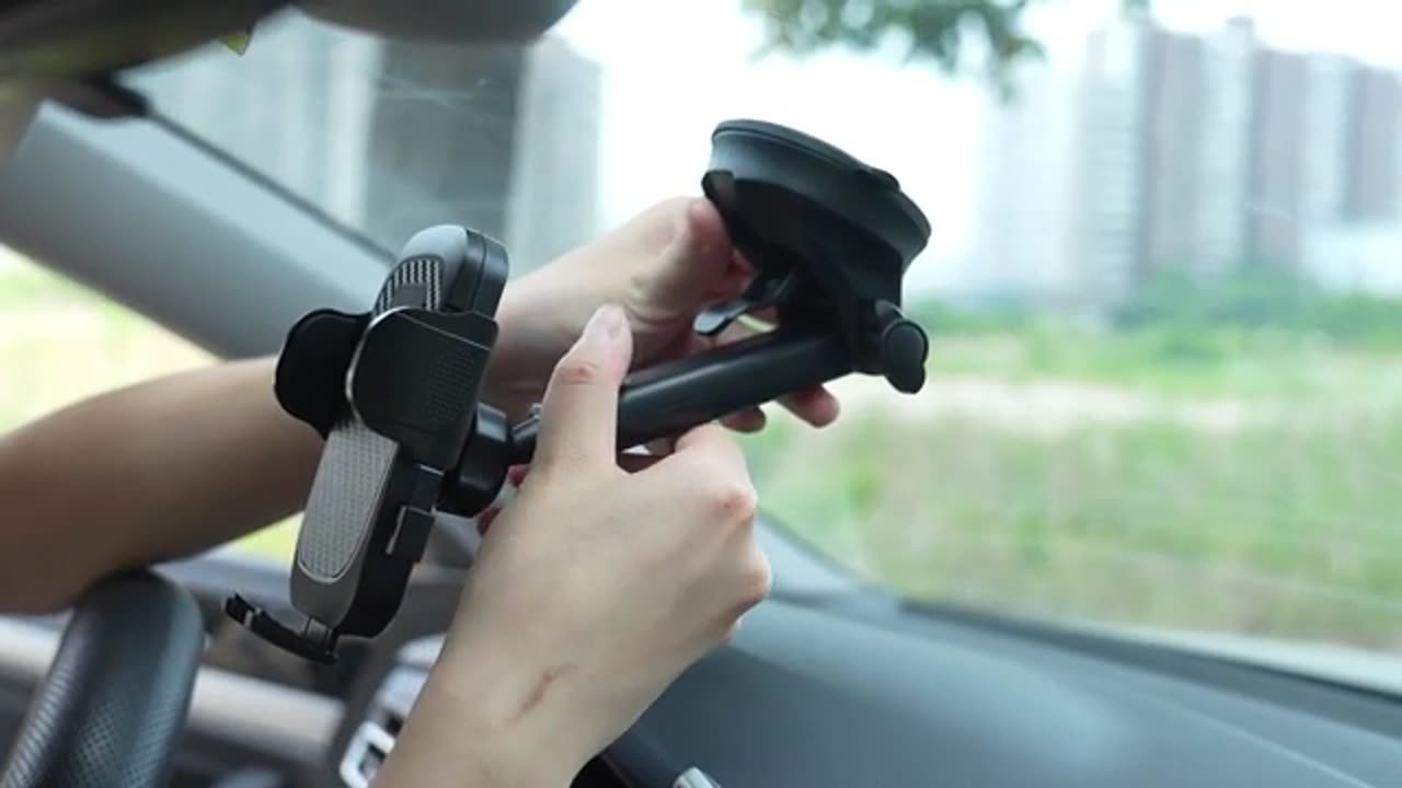 Upgraded 3-in-1 Car Phone Holder Mount [Powerful Suction]