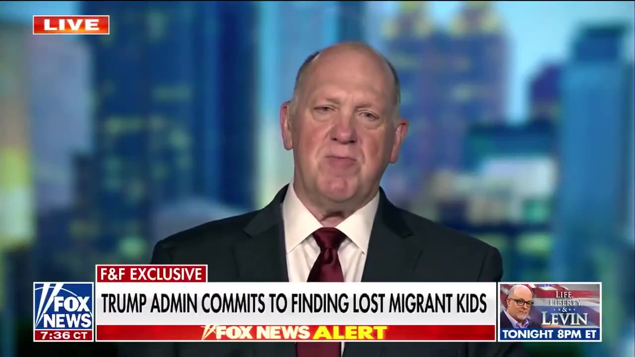 Tom Homan ⚡ Over 62,000 children have been found by the Trump Admin