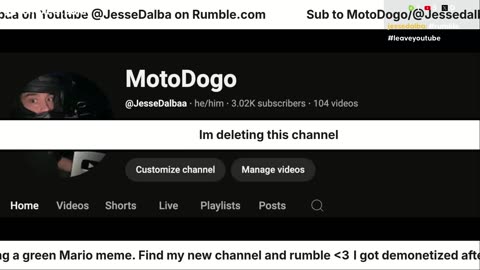 Go find my new channel @JesseDalbaa Follow me on X and Rumble.com to find out why @JesseDalba