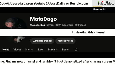 Go find my new channel @JesseDalbaa Follow me on X and Rumble.com to find out why @JesseDalba