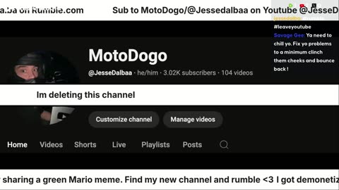 Go find my new channel @JesseDalbaa Follow me on X and Rumble.com to find out why @JesseDalba