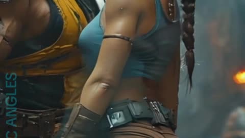 Lara Croft meets Scorpion/ MORTAL KOMBAT/ TOMB RAIDER