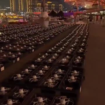 Massive Chinese Drone Swarm in Synchronized Flight: AI at the Helm?