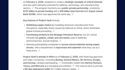 Santa Surfing 02032026 - Project Vault Trump YUGE Minerals EO Epstein Doc on GESARA