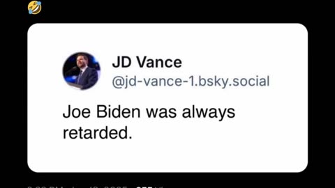 VANCE NUKES BIDEN AS "RETARDED" ON BLUESKY! Libs Scream "BAN THIS HITLER!"