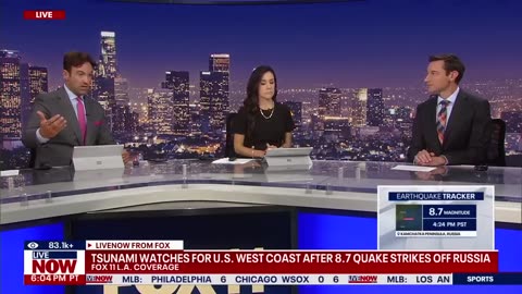 Major 8.7 earthquake off Russia triggers U.S. tsunami alerts