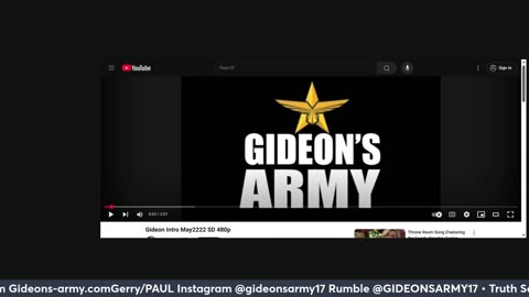 GIDEONS ARMY THURSDAY 7/10/25 @ 730 AM EST