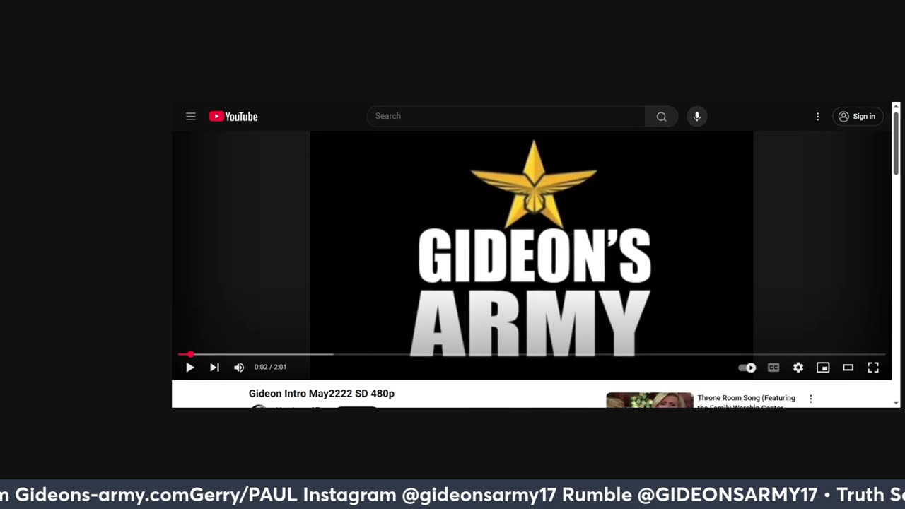 GIDEONS ARMY THURSDAY 7/10/25 @ 730 AM EST